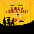 Professional National Girl Child Day Template Design for Social Media in Marathi, Hindi, and English - PSD and JPG by Me Chitrakar
