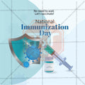 National Immunization Day Social Media Template | English PSD | Me Chitrakar 0325-6