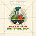 High-Quality National Pollution Control Day editable Flyer in Marathi, Hindi, and English - Editable PSD and JPG by Me Chitrakar