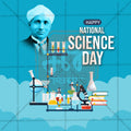 National Science Day Social Media Template | English PSD | Me Chitrakar 0225-3