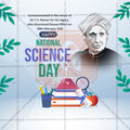 National Science Day Social Media Template | English PSD | Me Chitrakar 0225-4