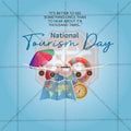 Attractive National Tourism Day editable Banner in Marathi, Hindi, and English - PSD and JPG by Me Chitrakar