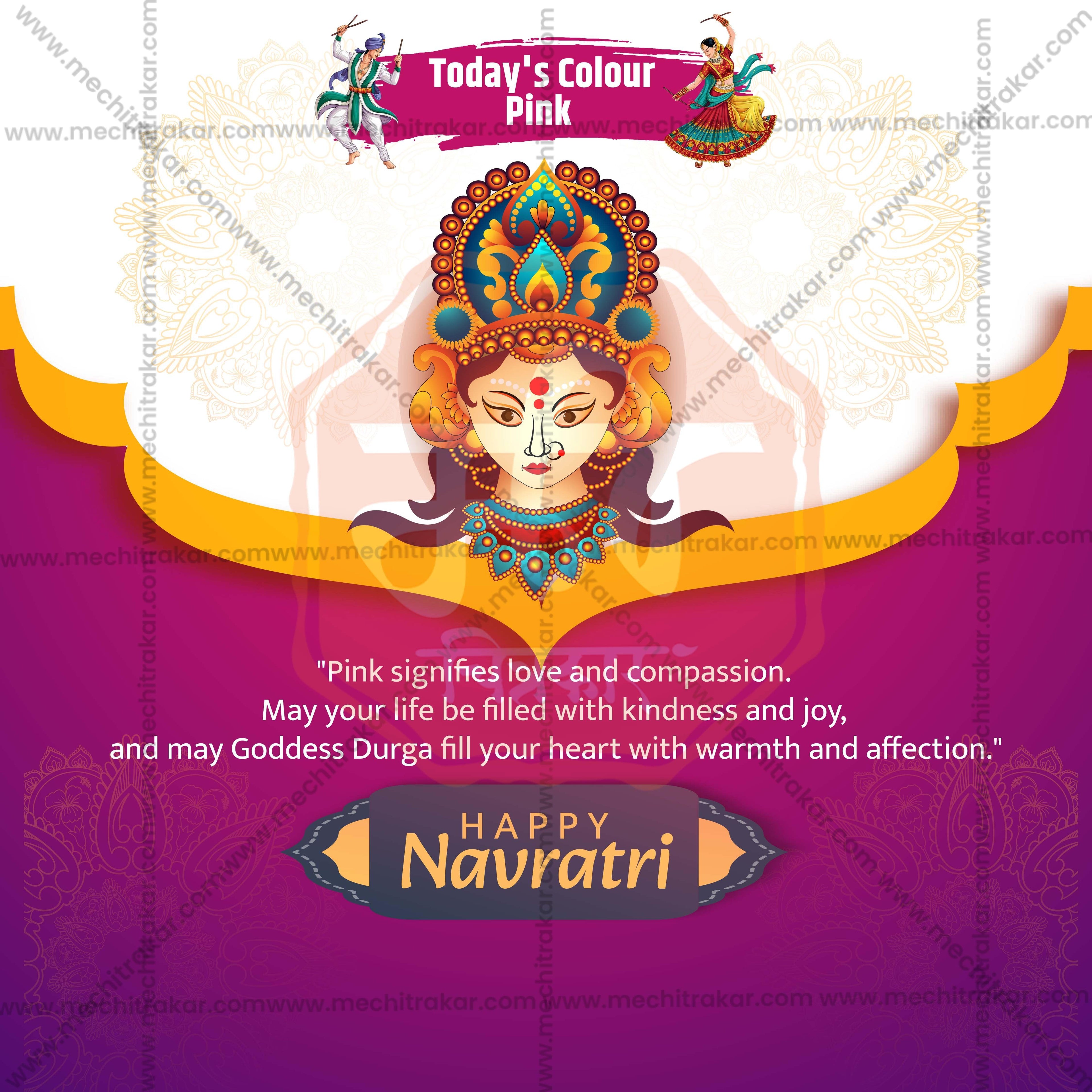 Navratri 9 Colors Social Media PSD & JPG Bundle No:1 | (10 PSD & 10 JPG): English Templates