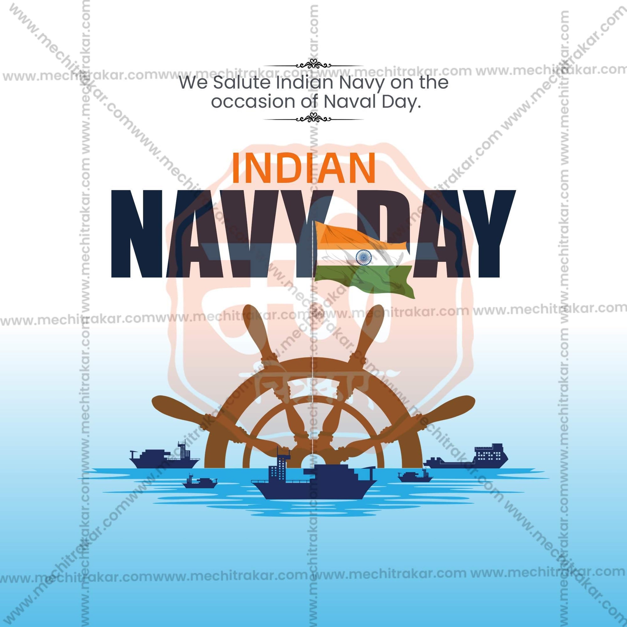 High-Quality Navy Day editable Social Media Post in Marathi, Hindi, and English - PSD and JPG by Me Chitrakar