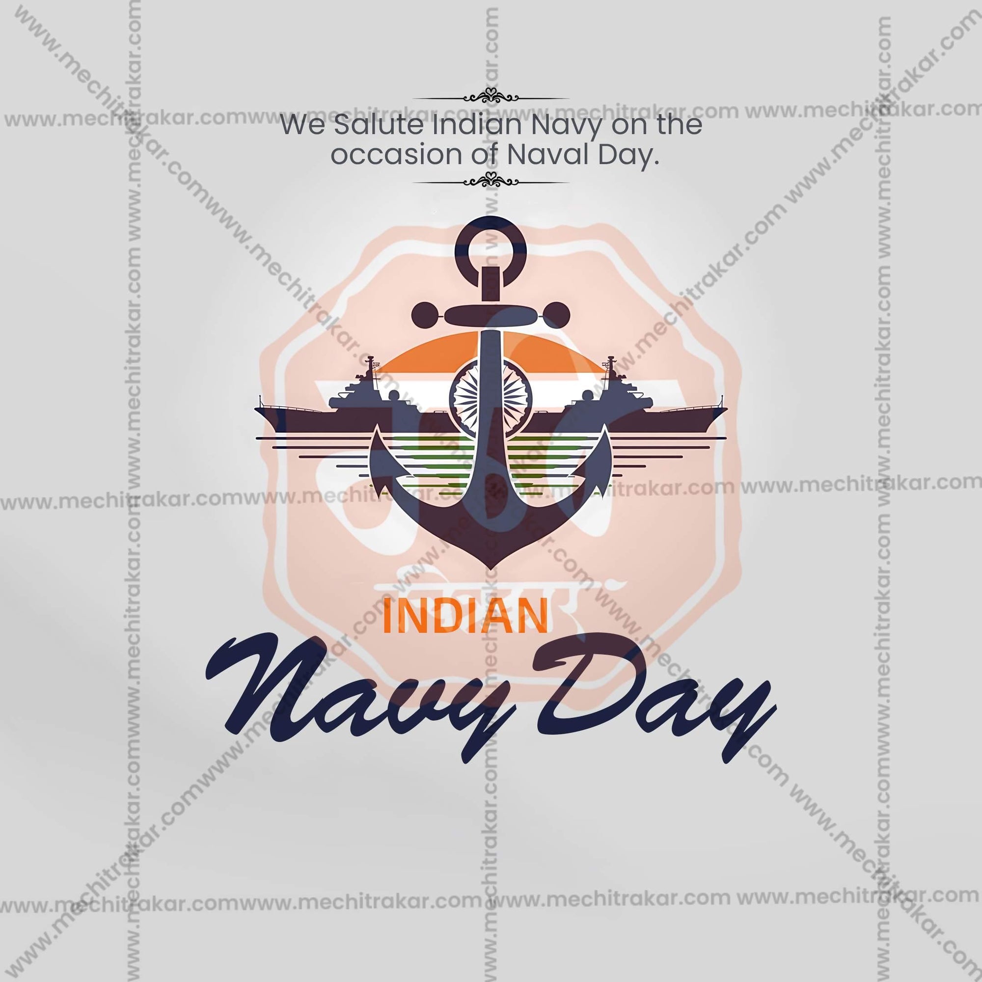 High-Quality Navy Day editable Flyer in Marathi, Hindi, and English - Editable PSD and JPG by Me Chitrakar