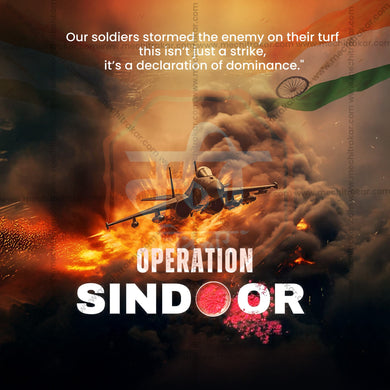 Operation Sindoor 2025 Social Media Post – Editable PSD