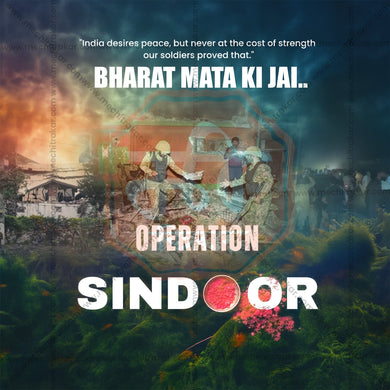 Babasaheb Operation Sindoor Creative Post Design – Me Chitrakar