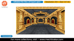 Golden Lotus Pillar Stone Corridor Ceiling Medallion Five Side Pandal Decoration Editable PSD File for Designers - Theme Based Design