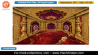 peacock Velvet Sunburst Ceiling Red Marble Peacock Palace Five Side Pandal Decoration Editable PSD File for Designers - Theme Based Design