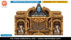 Lord Shiva Mahadev Nandi Shivling Six Side Pandal Decoration Editable PSD Template for Designers