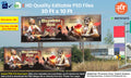 Sunrise galloping horse hoarding Shivjayanti Banner Flex editable psd template capturing Chhatrapati Shivaji Maharaj