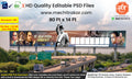 Ultra wide rally crowd Dr. Babasahe Ambedkar Jayanti Banner Flex editable psd template for massive outdoor hoarding and printing requirements.