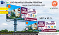 High quality modern township Real Estate & Property Branding Promotion Banner Flex editable psd template for marketing agencies