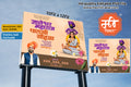 Floral lotus themed Sant Dnyaneshwar Ashadhi Ekadashi Banner Flex editable psd template for beautiful commercial hoardings
