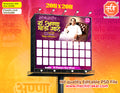 Purple background grid Anna Bhau Sathe Jayanti Banner Flex editable psd template for advertising agencies