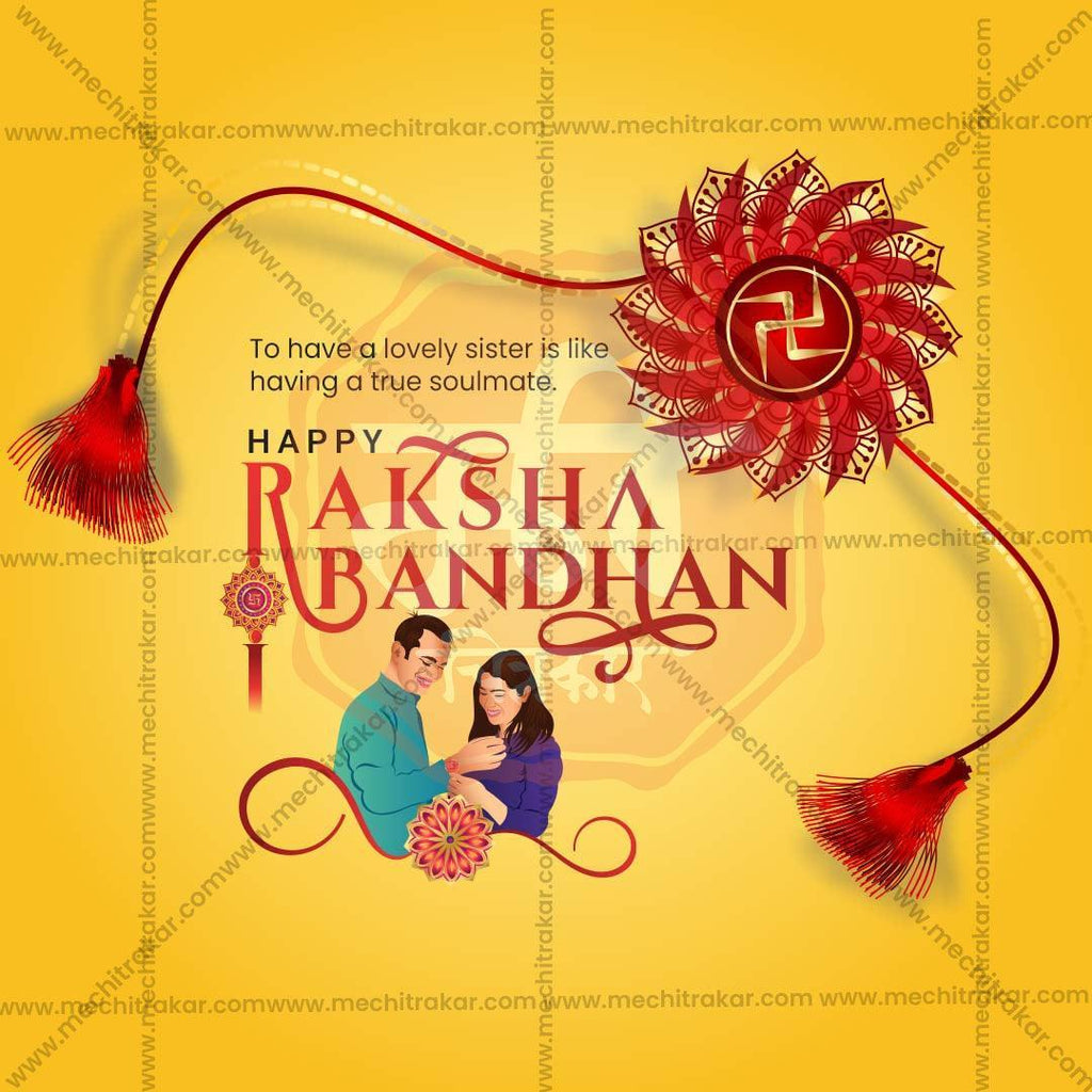 Professional Raksha Bandhan Template Design for Social Media in Marathi, Hindi, and English - PSD and JPG by Me Chitrakar