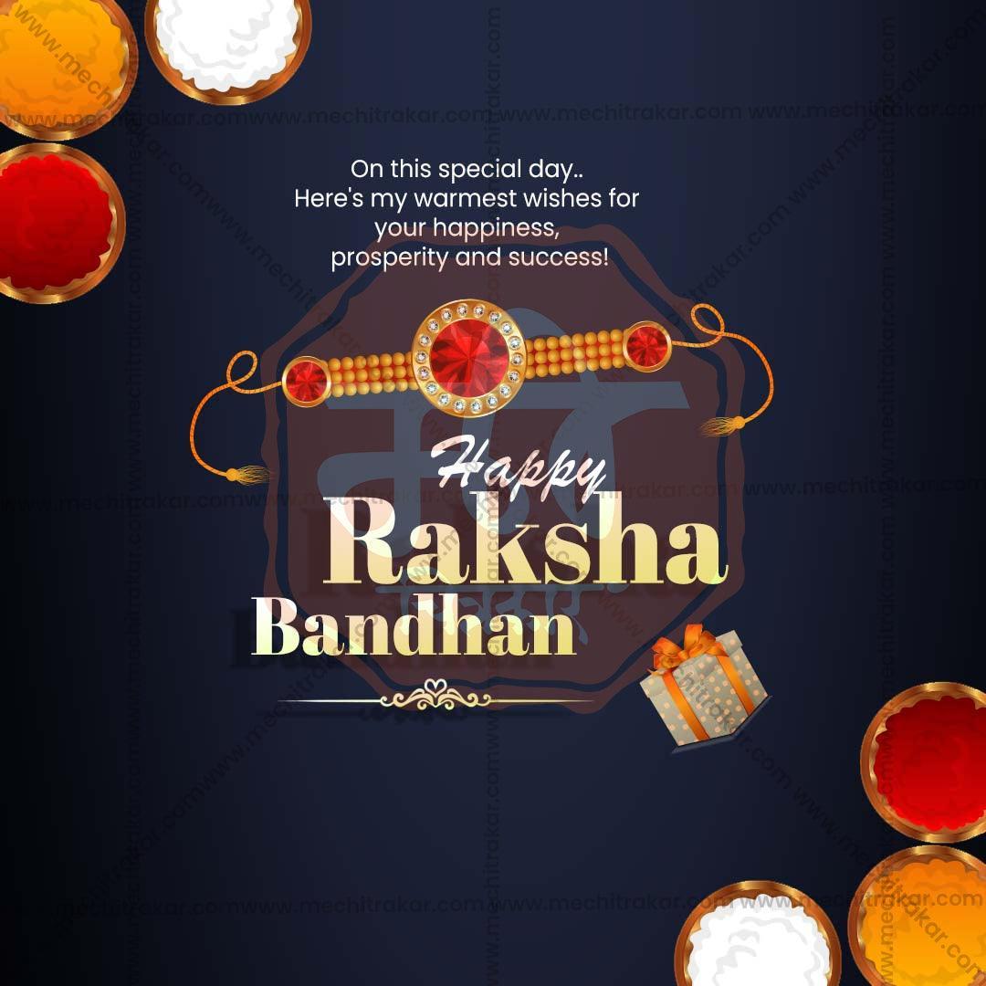 Professional Raksha Bandhan Template Design in Marathi, Hindi, and English - High-Quality Editable PSD and JPG by Me Chitrakar
