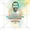 Shri Ramakrishna Paramhansa Jayanti Social Media Template | English PSD | Me Chitrakar 0225-5