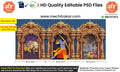 Ram Navami Backdrop Design – High-Quality Editable PSD File | Me Chitrakar