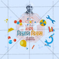 National Science Day Social Media Template | Hindi PSD | Me Chitrakar 0225-2
