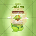 Creative social media layout for sustainability campaigns.