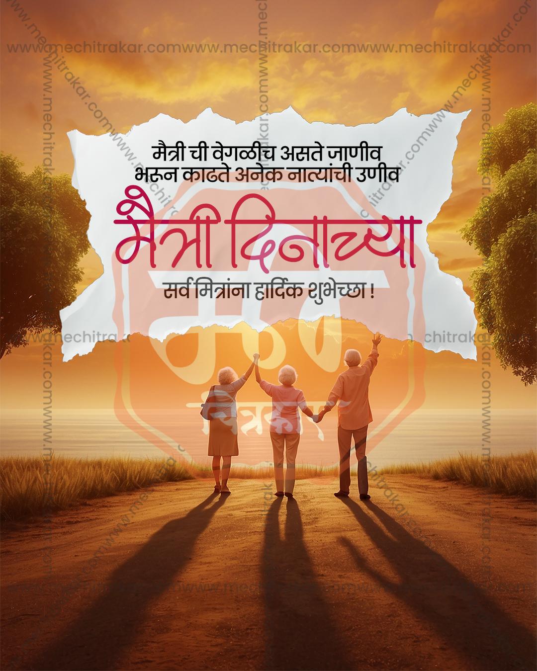 Floral Friendship editable Friendship Day PSD template with delicate floral artwork for social media