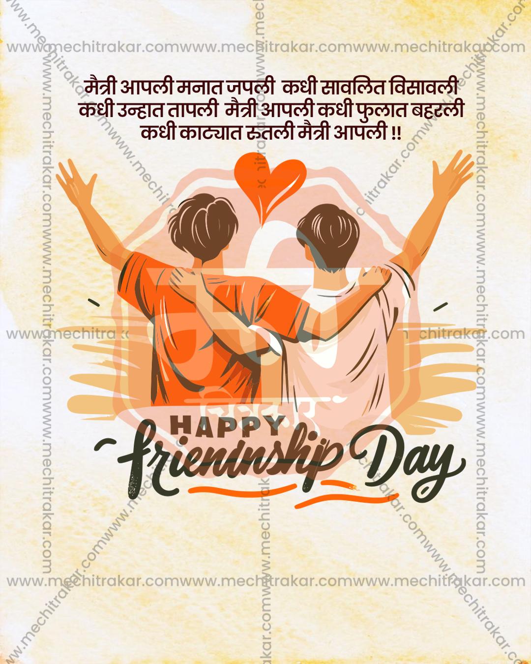 Balloon Celebration editable Friendship Day PSD template with colorful balloon illustration for social media