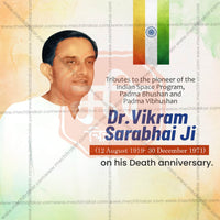 Dr. Vikram Sarabhai Punyatithi