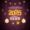 Happy New Year social media PSD template by Me Chitrakar.