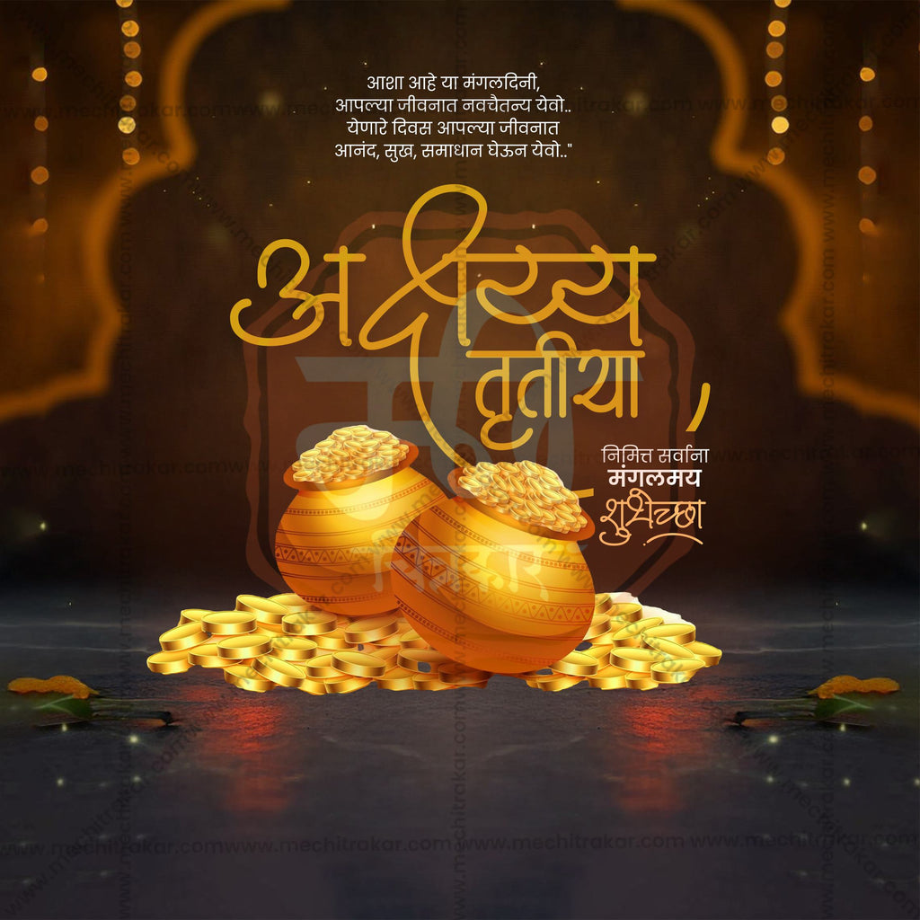 Akshay Tritiya | 30 Social Media Design Templates in Marathi | Editable PSD for Designers | By Me Chitrakar |  SMD2026/M/AKTR-Bundle No.1
