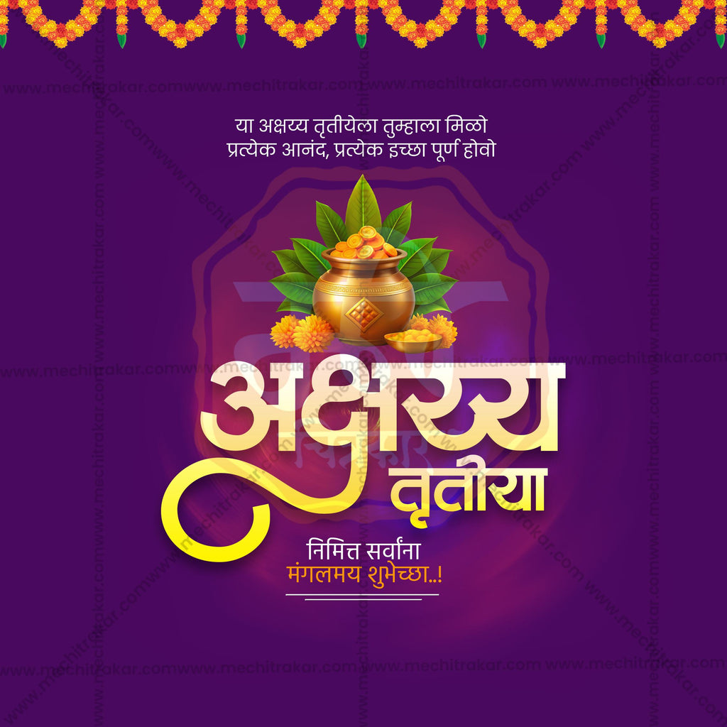 Akshay Tritiya | 30 Social Media Design Templates in Marathi | Editable PSD for Designers | By Me Chitrakar |  SMD2026/M/AKTR-Bundle No.1