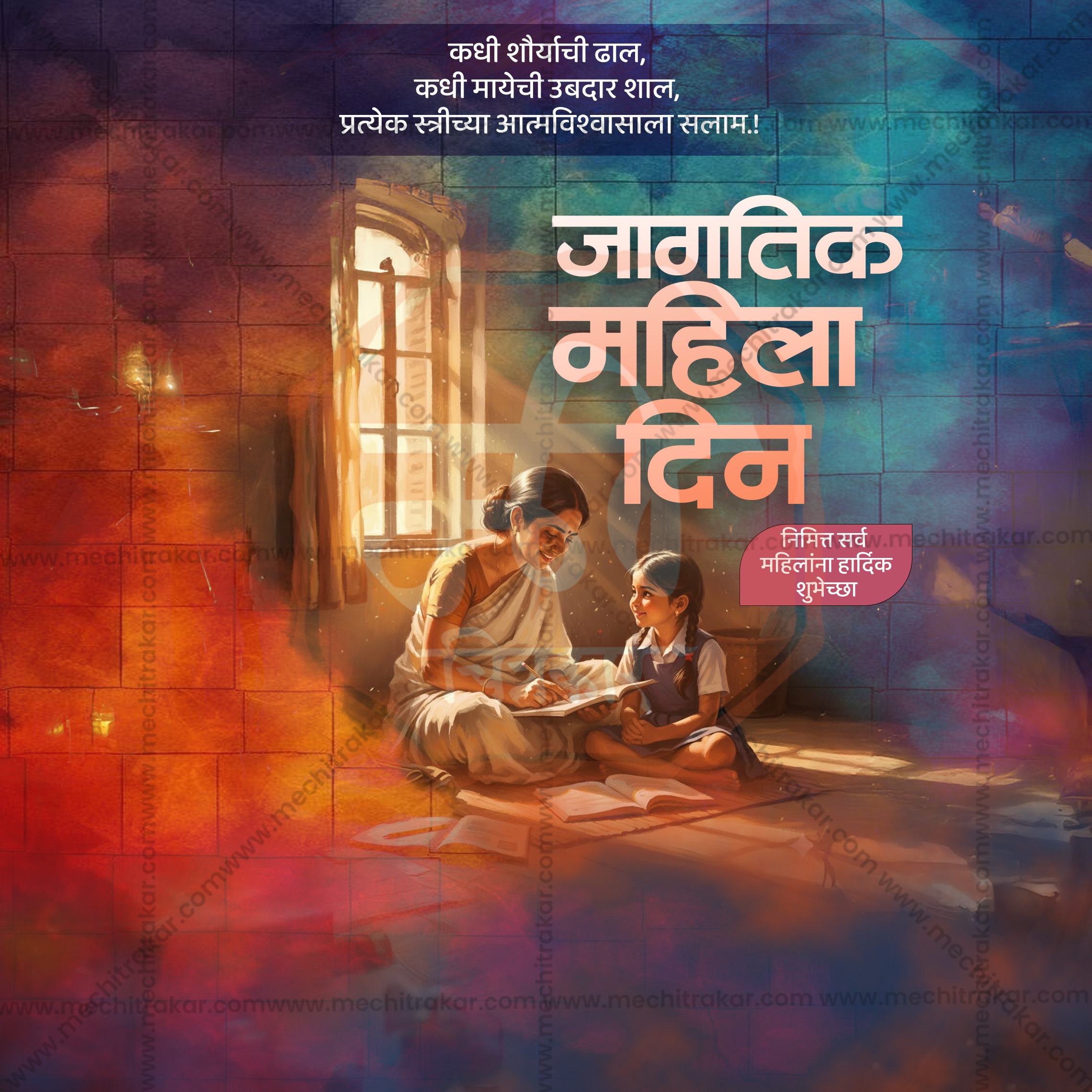 High-fidelity Women's Day graphic design resource.