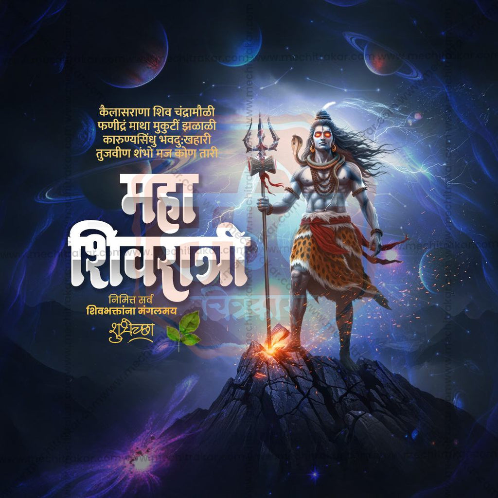 Corporate Mahashivratri Wish Post Template for Agencies