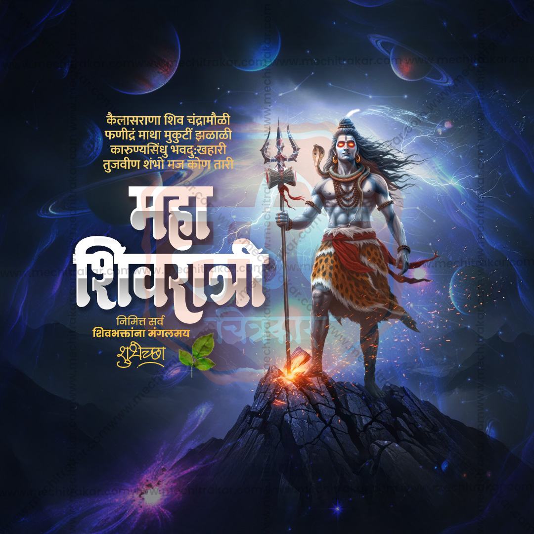 Corporate Mahashivratri Wish Post Template for Agencies