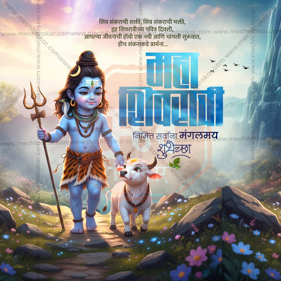 Marathi Brand Promotion Post for Shiv Festival