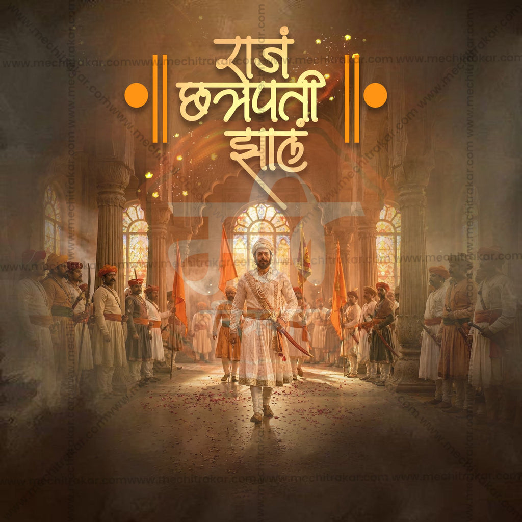 Shivrajyabhishek Din| 30 Social Media Design Templates in Marathi | Editable PSD for Designers | By Me Chitrakar |  SMD2026/M/SHRAJ-Bundle No.1