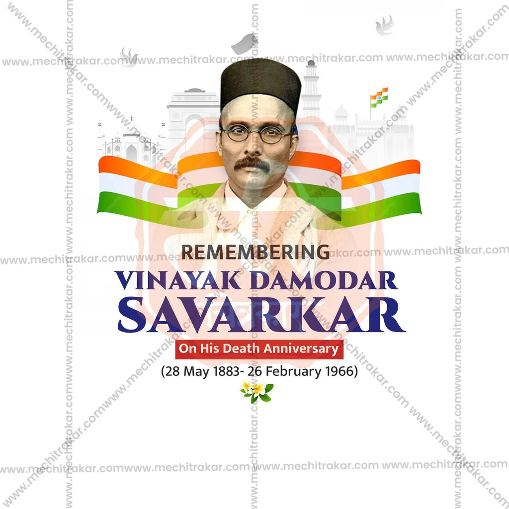 Swatantryaveer Vinayak Damodar Savarkar Punyatithi Social Media Templates | 10 PSD Bundle No.1 (English) | Me Chitrakar-0225
