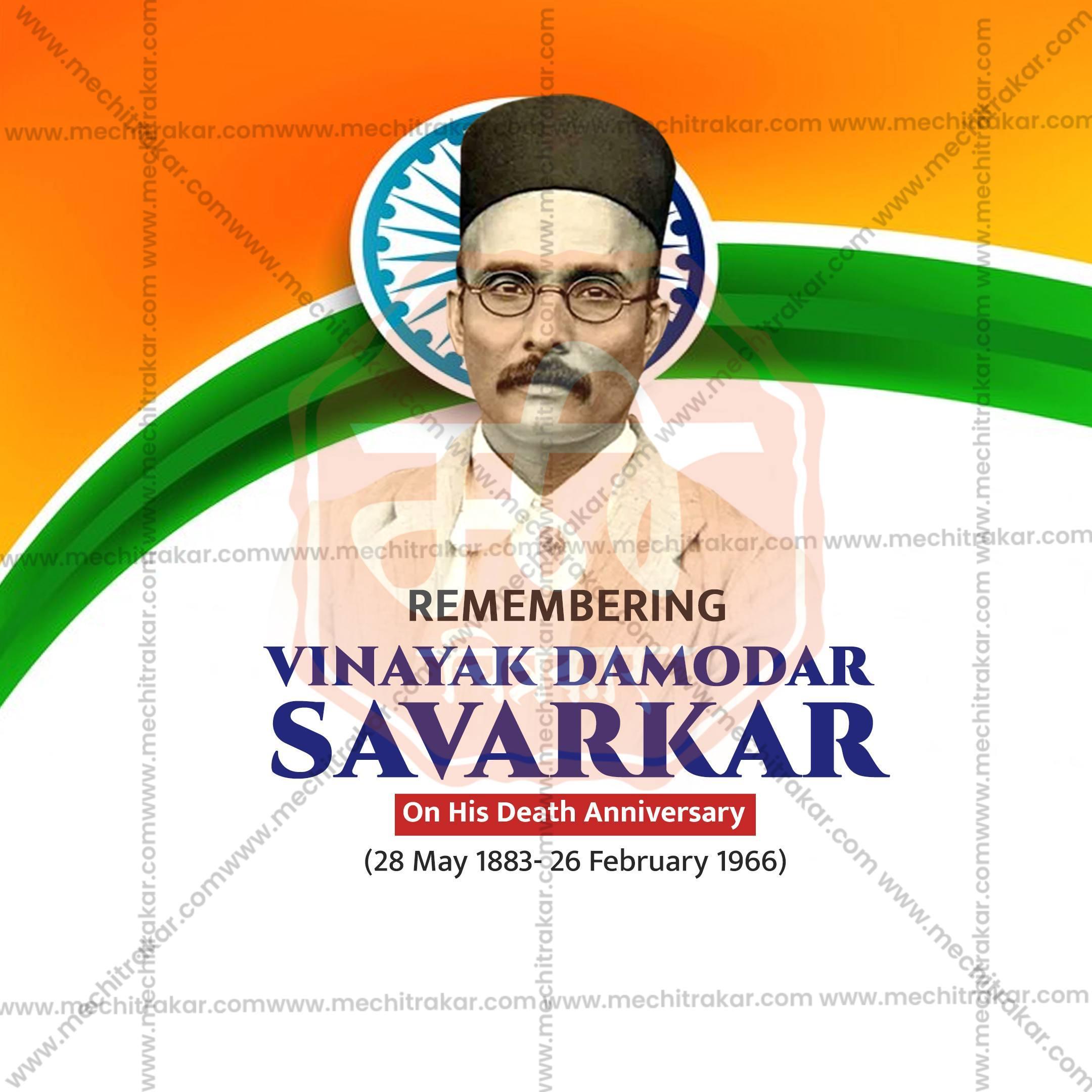 Swatantryaveer Vinayak Damodar Savarkar Punyatithi Social Media Templates | 10 PSD Bundle No.1 (English) | Me Chitrakar-0225