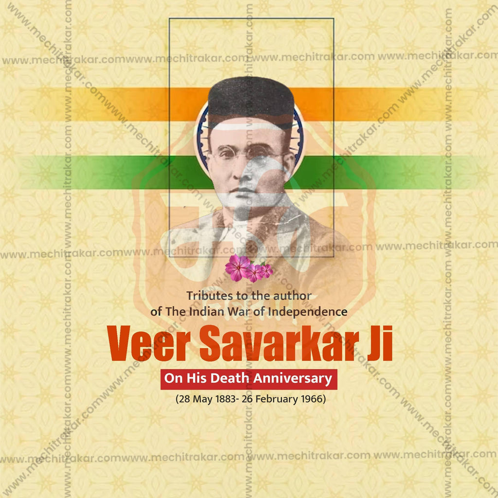 Swatantryaveer Vinayak Damodar Savarkar Punyatithi Social Media Templates | 10 PSD Bundle No.1 (English) | Me Chitrakar-0225