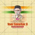Swatantryaveer Vinayak Damodar Savarkar Punyatithi Social Media Template | English PSD | Me Chitrakar 0225-7