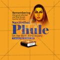 PremiumSavitribai Phule Jayanti editable Invitation in Marathi, Hindi, and English - Editable PSD and JPG by Me Chitrakar