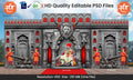 Traditional Fort Theme Kaman and Arch Backdrop Design – High-Quality Editable PSD File | Me Chitrakar