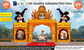 Shiv Jayanti & Durga Mata Themed Entry Arch Design – High-Quality Editable PSD File | Me Chitrakar