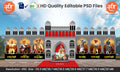 Veer Mawala Theme Kamaan and Arch Backdrop Design - High-Quality Editable PSD Files for Iconic Celebrations - Mechitrakar 