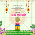 Stunning Tulsi Vivah editable Banner in Marathi, Hindi, and English - Editable PSD and JPG by Me Chitrakar
