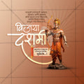 Beautiful Vijayadashami Event Poster in Marathi, Hindi, and English - High-Quality Editable PSD  by Me Chitrakar