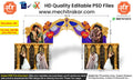 Editable Wedding Entry Gate PSD Template – Royal Arch Design for Indian Marriage Welcome Setup –  HD File
