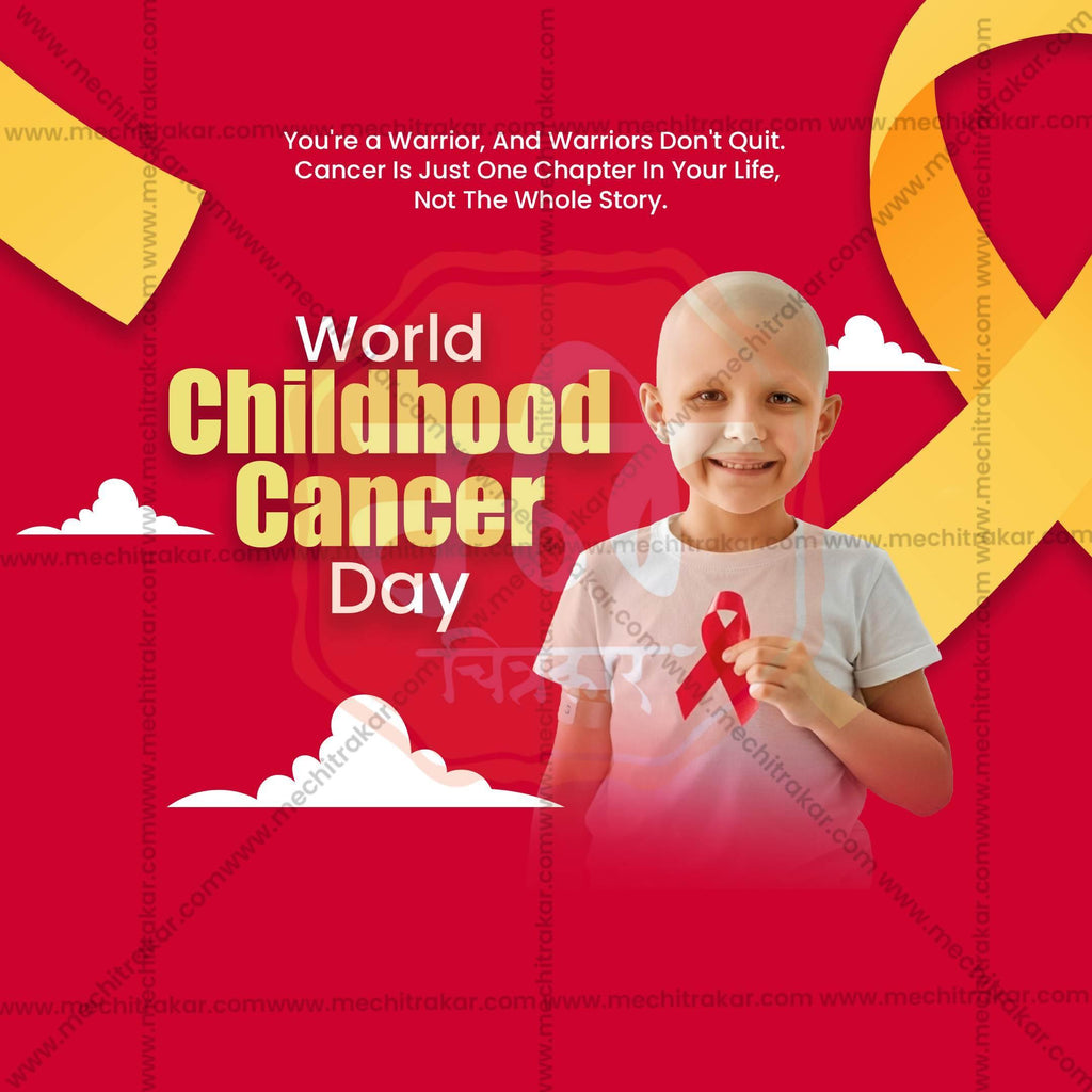 World Childhood Cancer Day Social Media Templates | 10 PSD Bundle No.1 (English) | Me Chitrakar-0225
