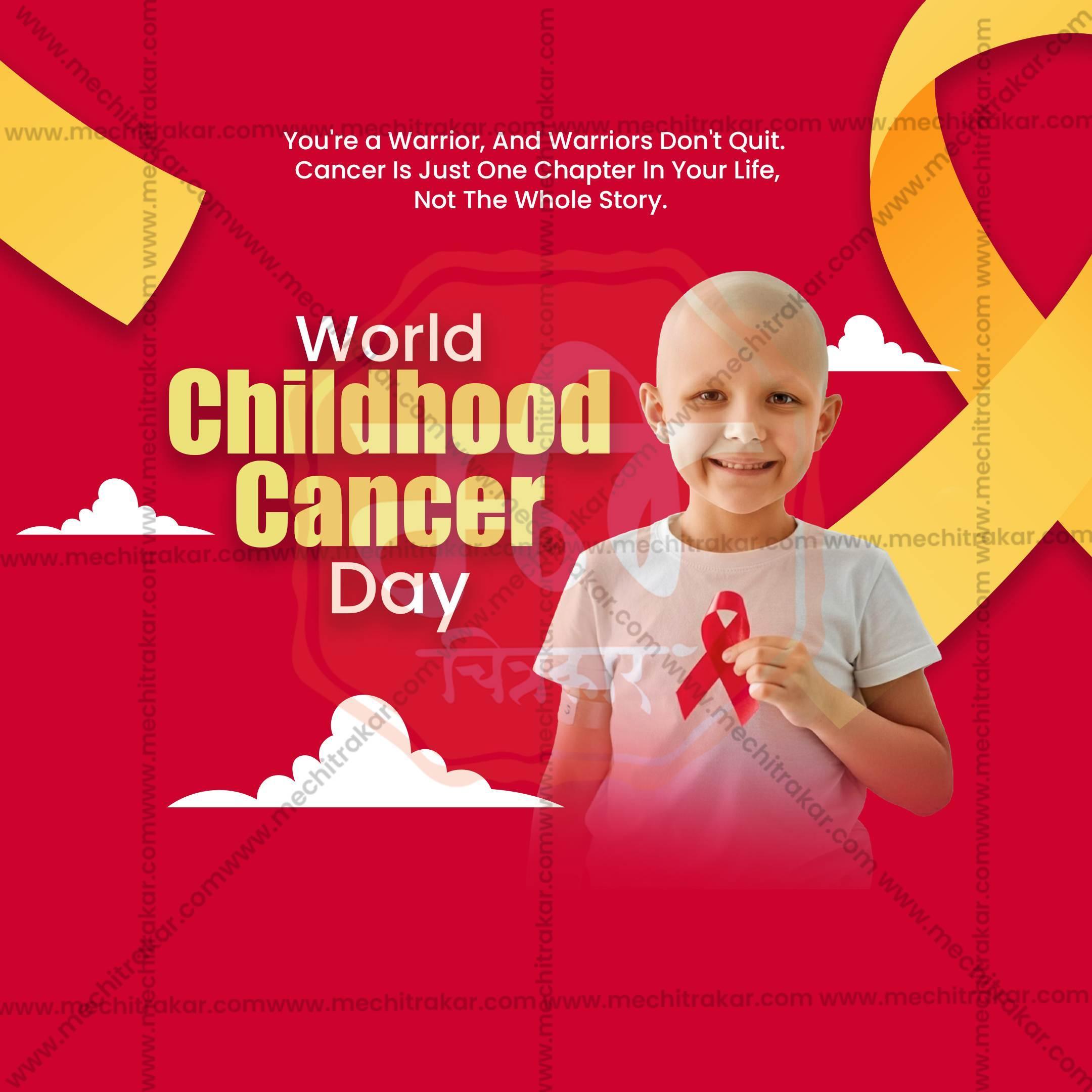 World Childhood Cancer Day Social Media Templates | 10 PSD Bundle No.1 (English) | Me Chitrakar-0225