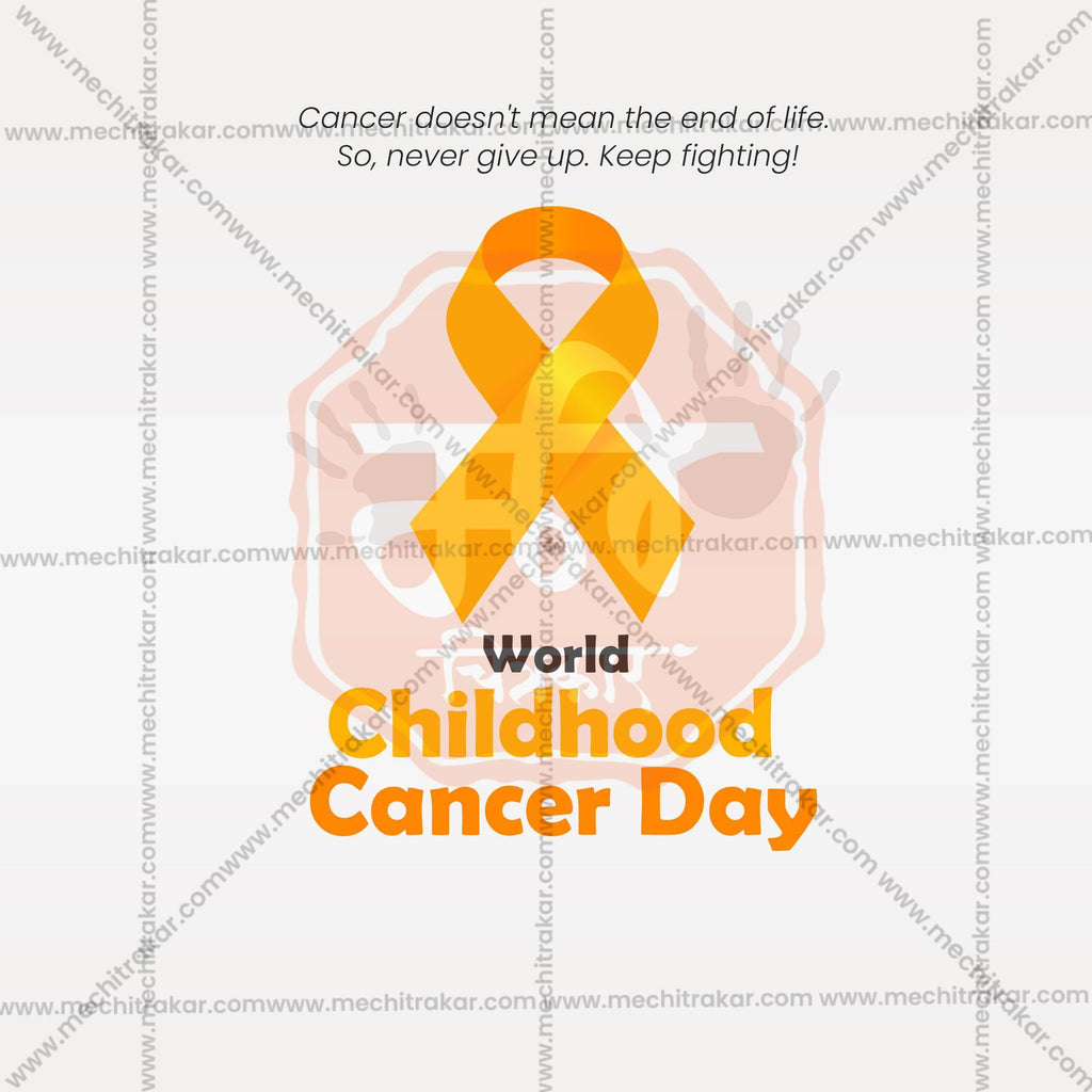 World Childhood Cancer Day Social Media Templates | 10 PSD Bundle No.1 (English) | Me Chitrakar-0225